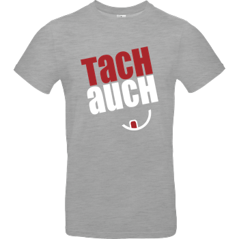 Ehrliches Essen - Tachauch weiss B&C EXACT 190 - heather grey