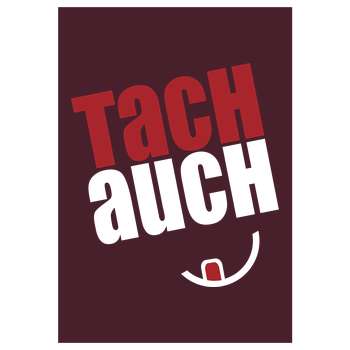 Ehrliches Essen - Tachauch weiss Art Print burgundy