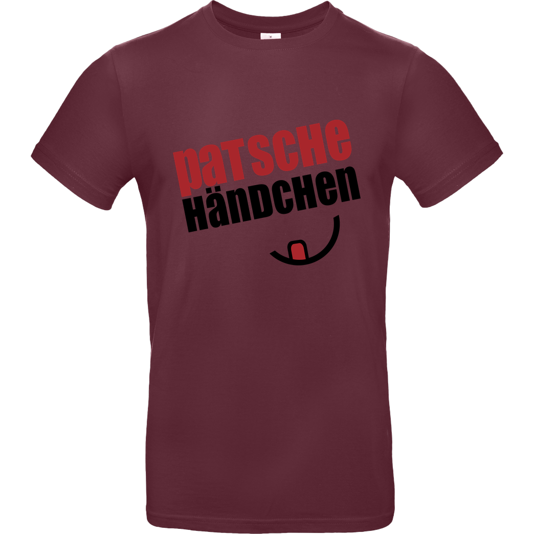 Ehrliches Essen Ehrliches Essen - hmmmm jamjamjamjam schwarz T-Shirt B&C EXACT 190 - Burgundy