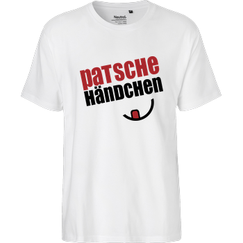 Ehrliches Essen - hmmmm jamjamjamjam schwarz Fairtrade T-Shirt - white