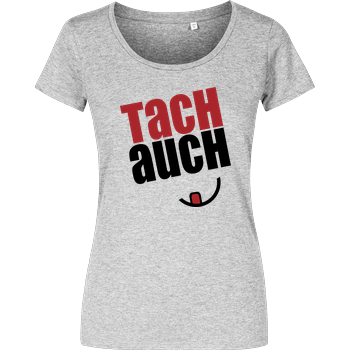 Ehrliches Essen - Tachauch schwarz Girlshirt heather grey