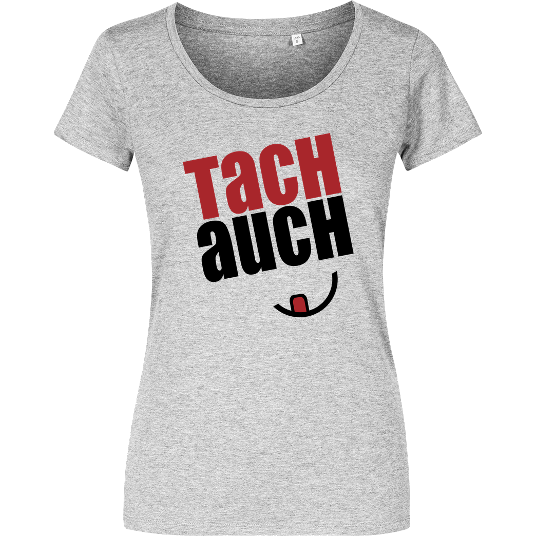 Ehrliches Essen Ehrliches Essen - Tachauch schwarz T-Shirt Girlshirt heather grey