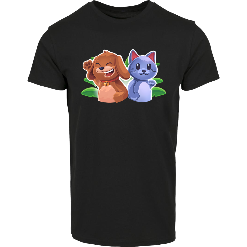 EpicStun EpicStun - Cat&Dog T-Shirt House Brand T-Shirt - Black