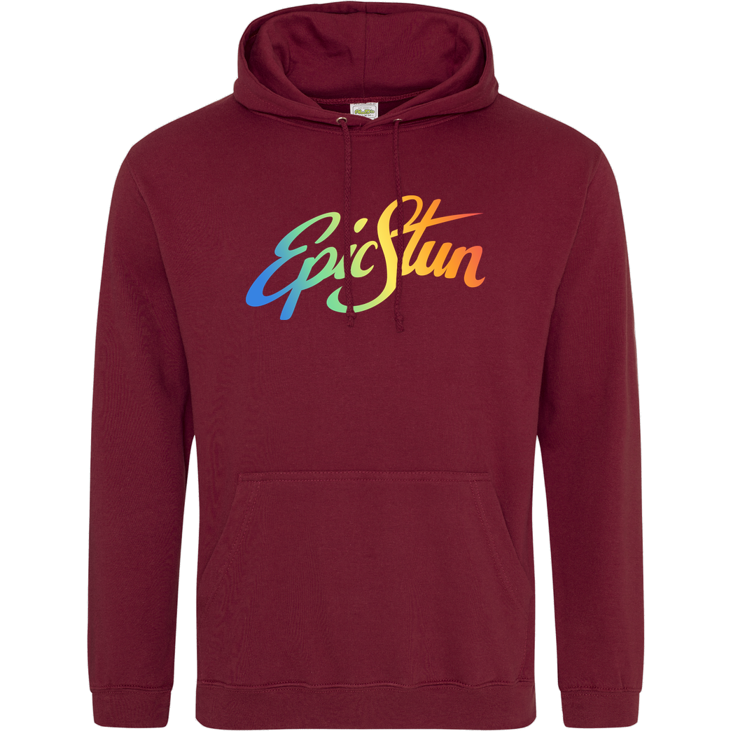 EpicStun EpicStun - Color Logo Sweatshirt JH Hoodie - Bordeaux