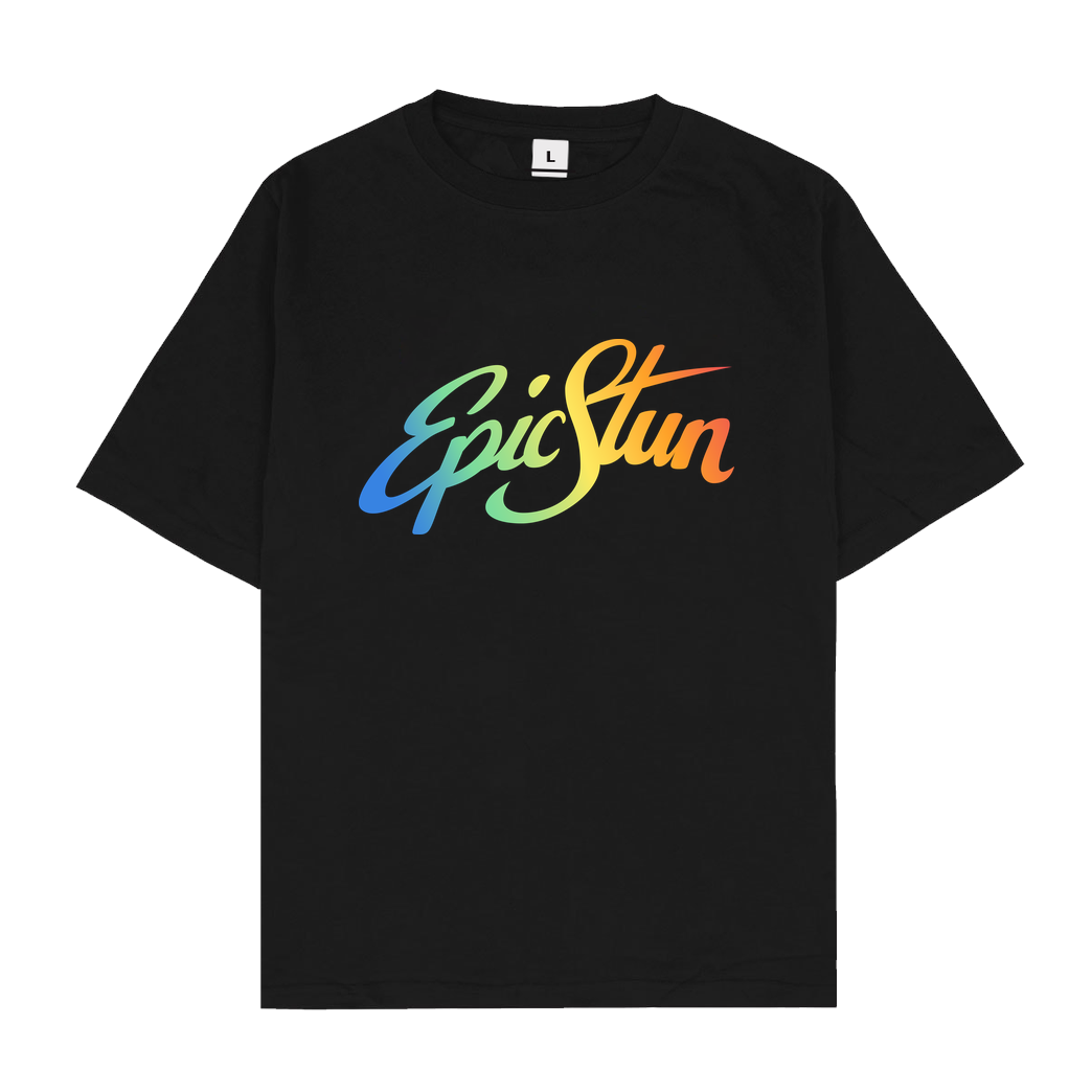 EpicStun EpicStun - Color Logo T-Shirt Oversize T-Shirt - Black