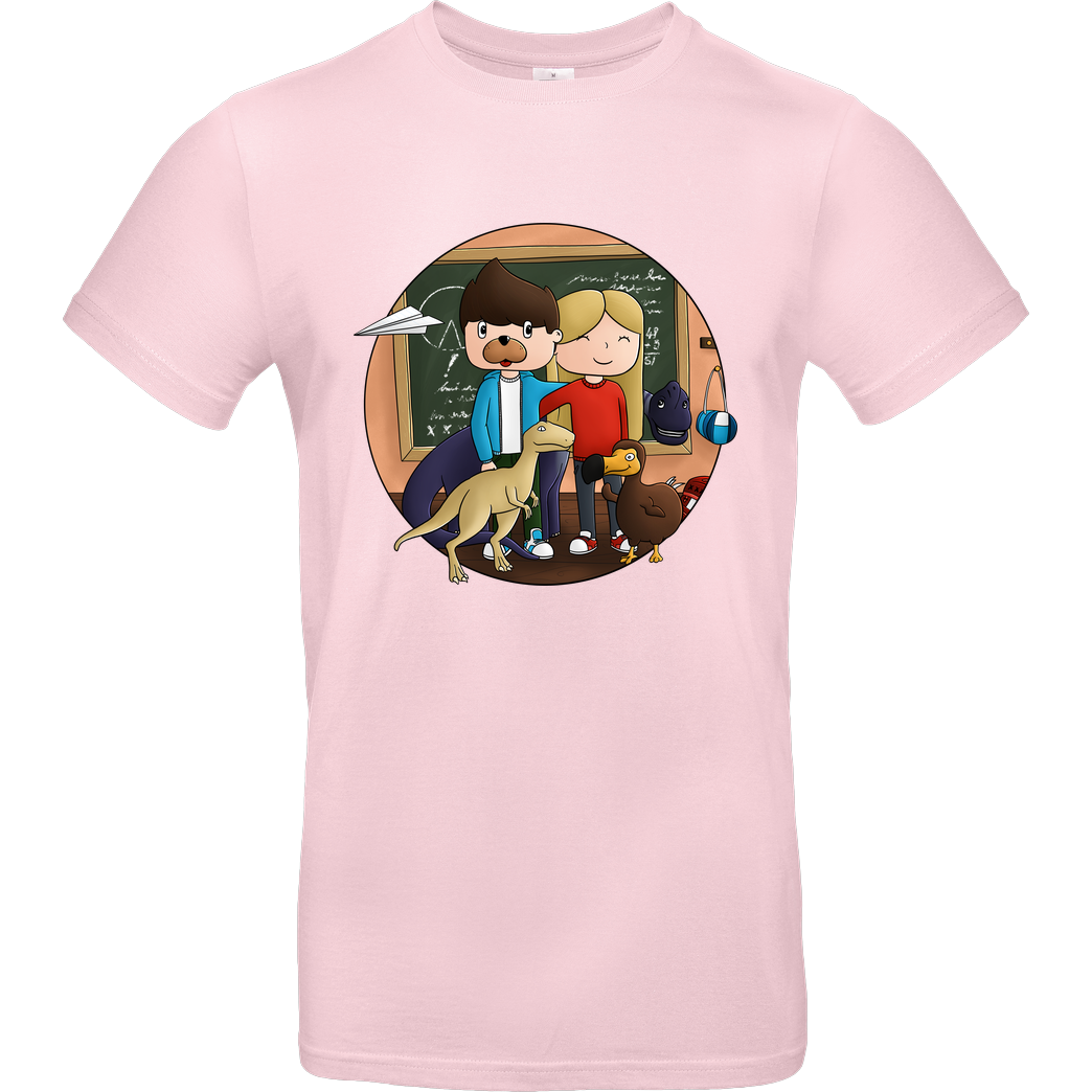 EpicStun EpicStun - Dino T-Shirt B&C EXACT 190 - Light Pink