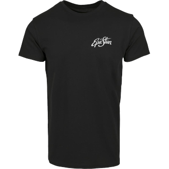 EpicStun - Embroidered Logo House Brand T-Shirt - Black