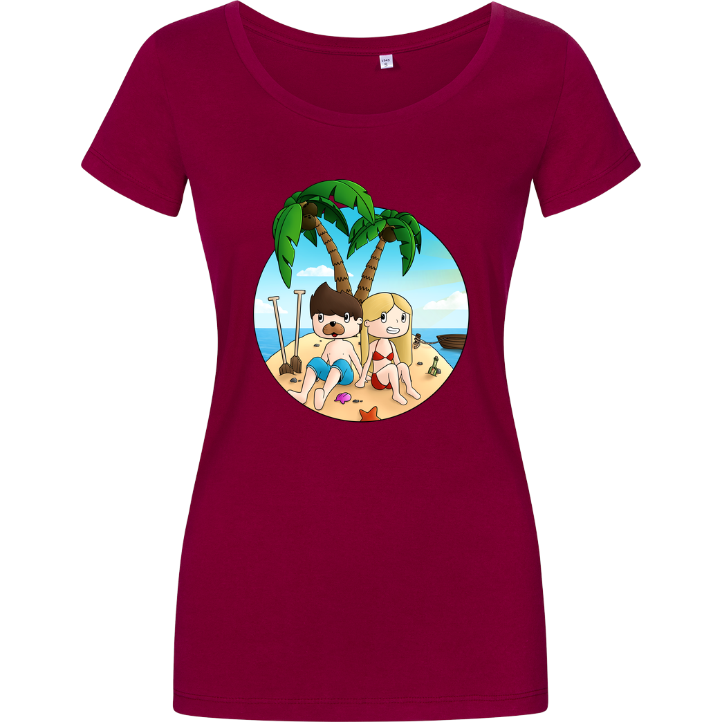 EpicStun EpicStun - Insel T-Shirt Girlshirt berry