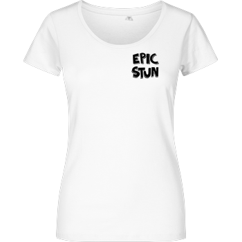 EpicStun - Logo Girlshirt weiss