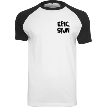 EpicStun - Logo Raglan Tee white