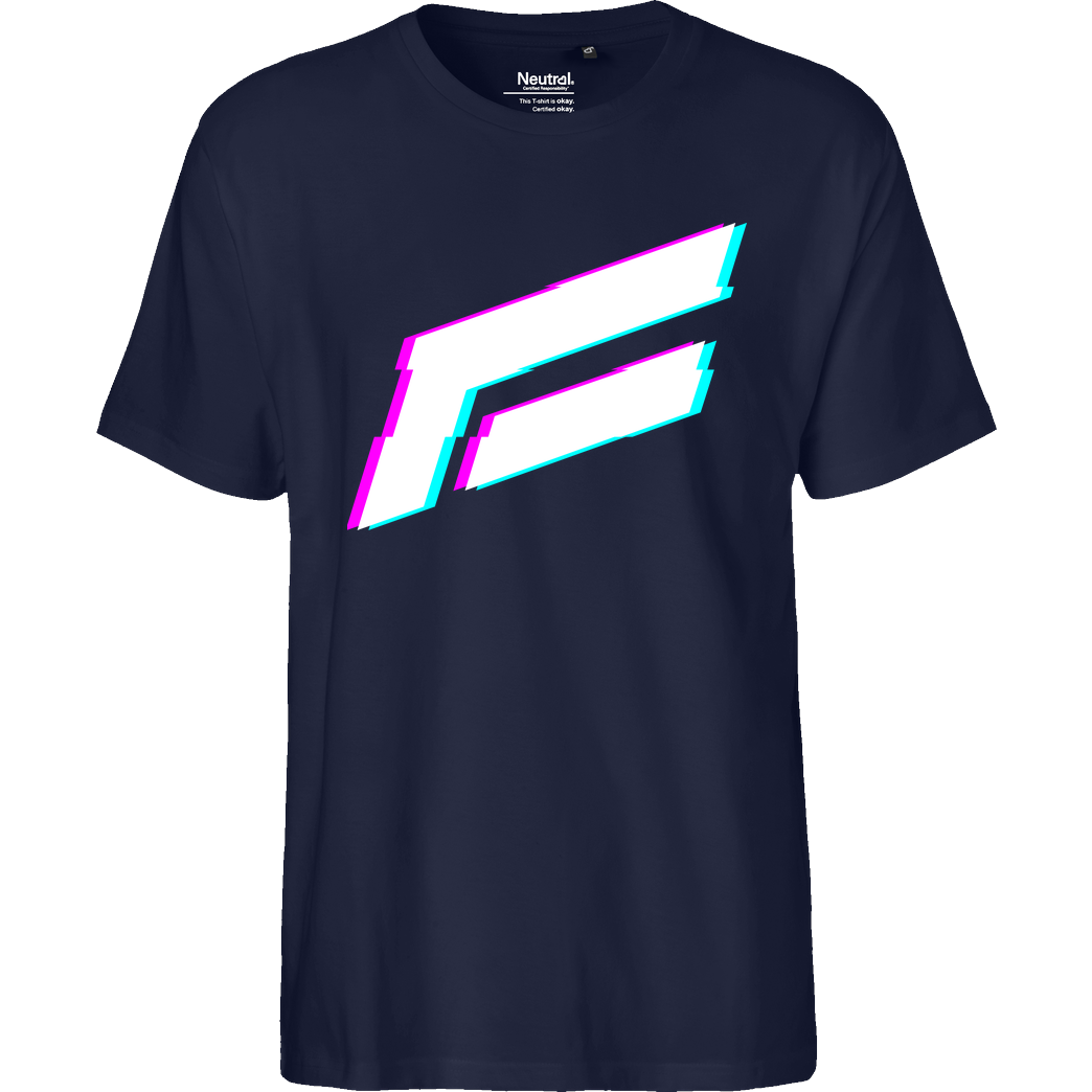 FantouGames FantouGames - Glitch T-Shirt Fairtrade T-Shirt - navy