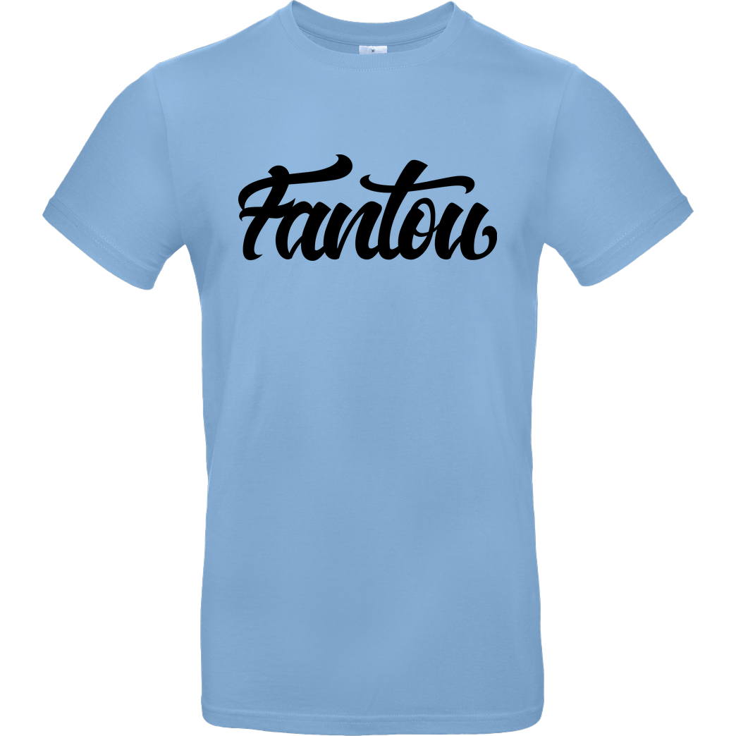 FantouGames FantouGames - Handletter Logo T-Shirt B&C EXACT 190 - Sky Blue