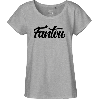 FantouGames - Handletter Logo Fairtrade Loose Fit Girlie - heather grey
