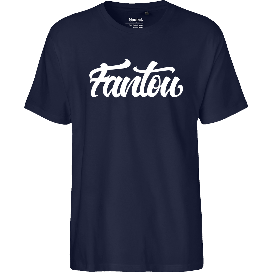 FantouGames FantouGames - Handletter Logo T-Shirt Fairtrade T-Shirt - navy