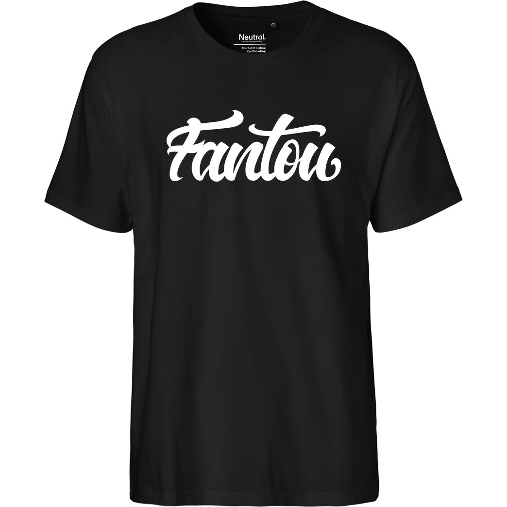 FantouGames FantouGames - Handletter Logo T-Shirt Fairtrade T-Shirt - black