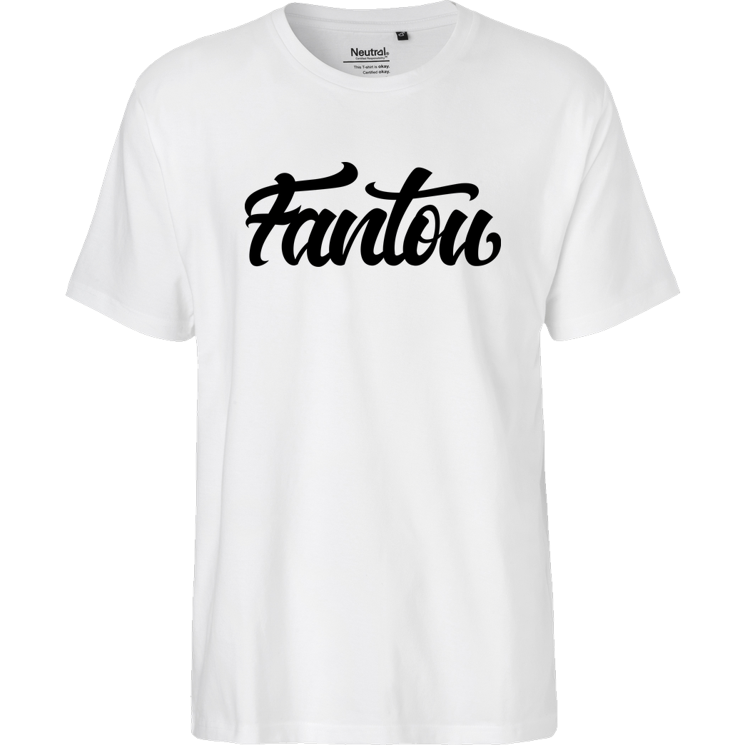 FantouGames FantouGames - Handletter Logo T-Shirt Fairtrade T-Shirt - white