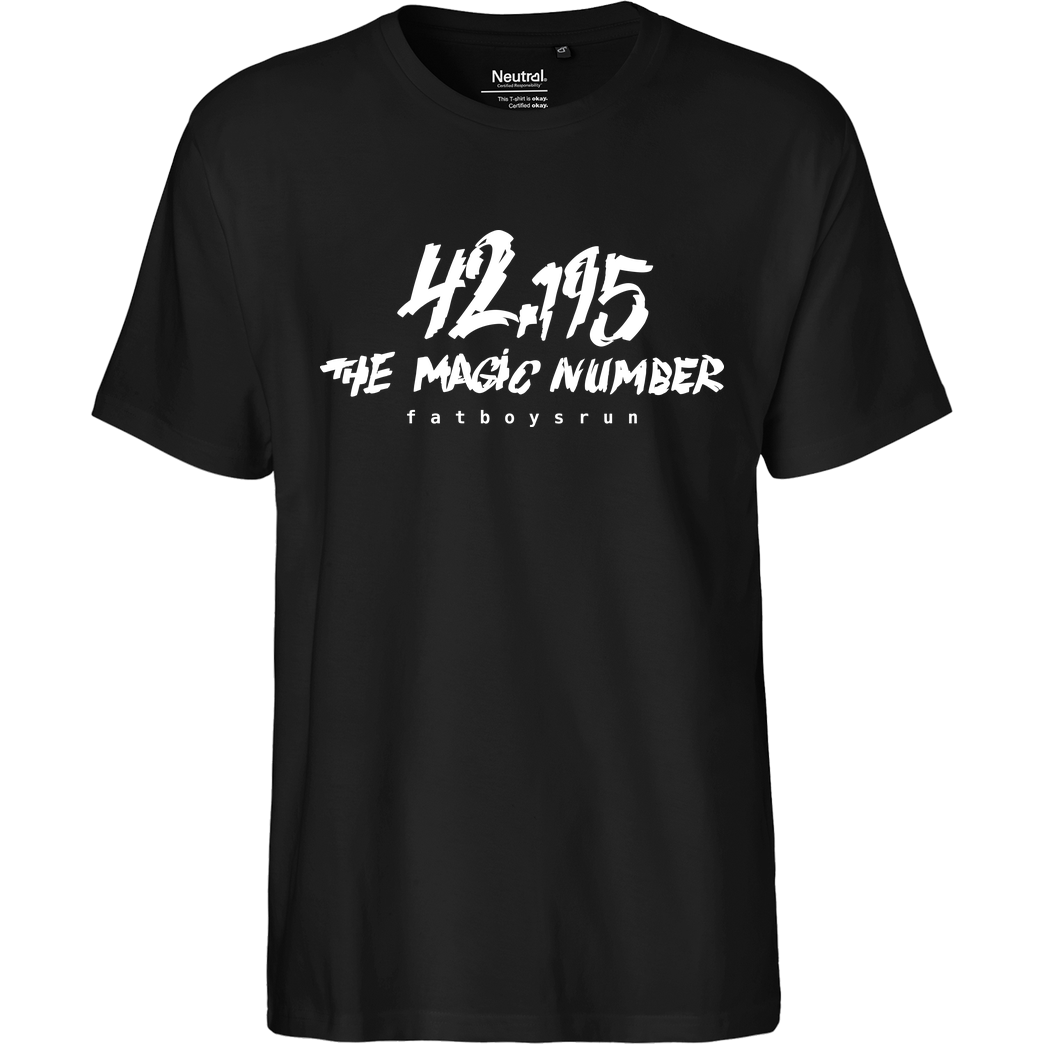 Fat Boys Run Fat Boys Run - 42 T-Shirt Fairtrade T-Shirt - black