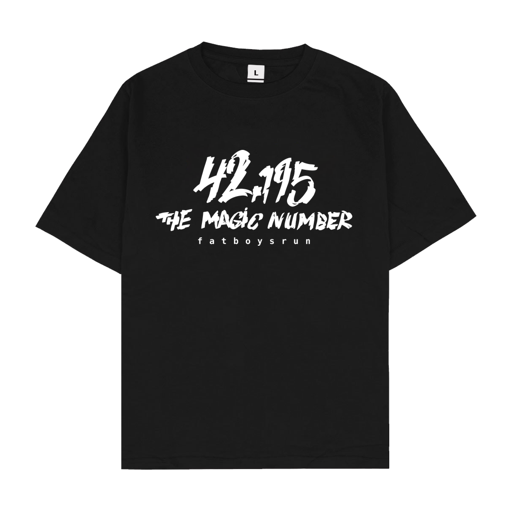 Fat Boys Run Fat Boys Run - 42 T-Shirt Oversize T-Shirt - Black