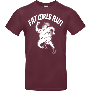 Fat Boys Run - Fat Girls Run B&C EXACT 190 - Burgundy
