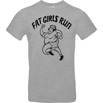 Fat Boys Run - Fat Girls Run B&C EXACT 190 - heather grey