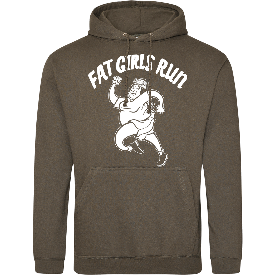 Fat Boys Run Fat Boys Run - Fat Girls Run Sweatshirt JH Hoodie - Khaki