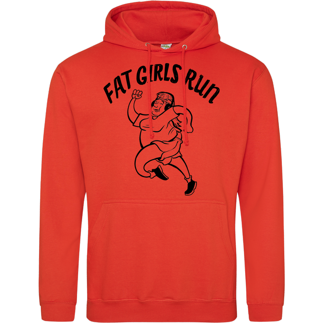 Fat Boys Run Fat Boys Run - Fat Girls Run Sweatshirt JH Hoodie - Orange