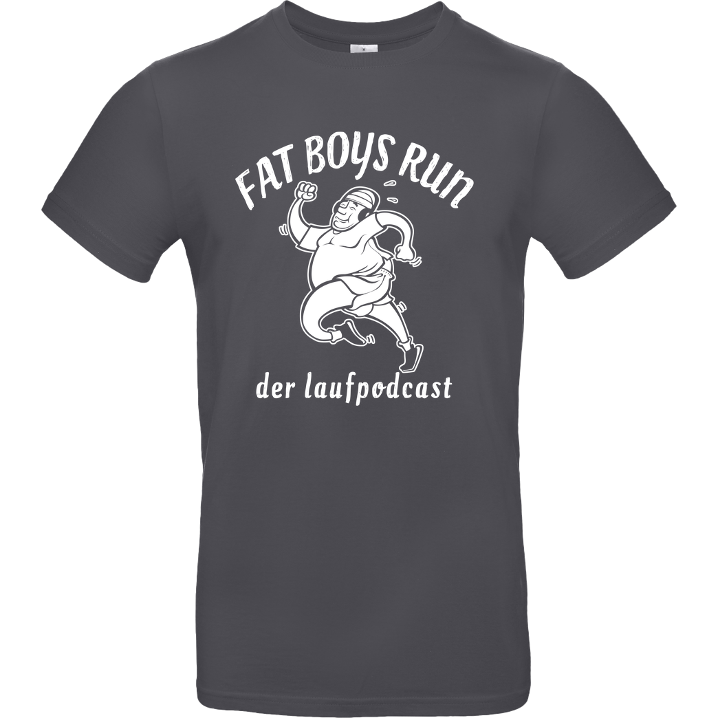 Fat Boys Run Fat Boys Run - Logo T-Shirt B&C EXACT 190 - Dark Grey