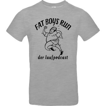Fat Boys Run - Logo B&C EXACT 190 - heather grey