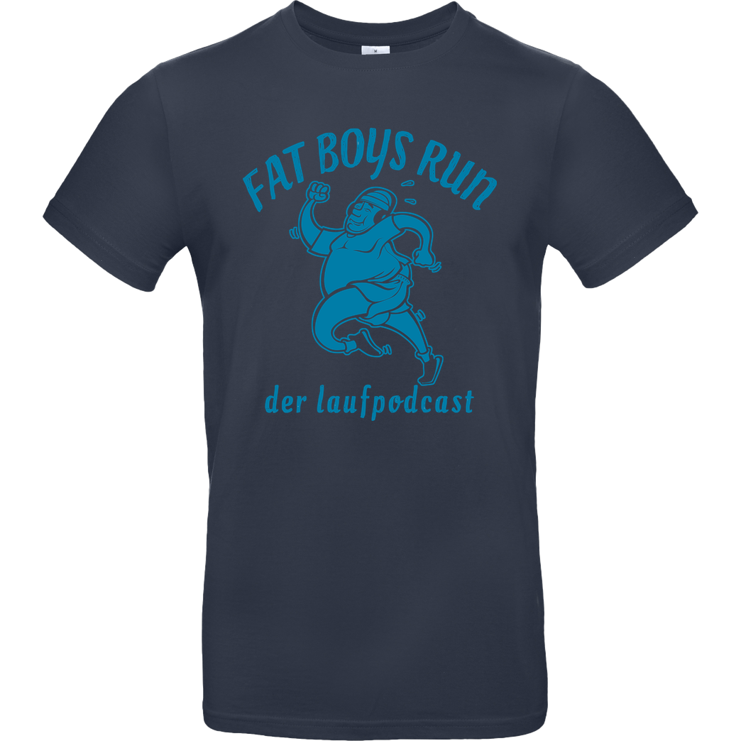 Fat Boys Run Fat Boys Run - Logo T-Shirt B&C EXACT 190 - Navy