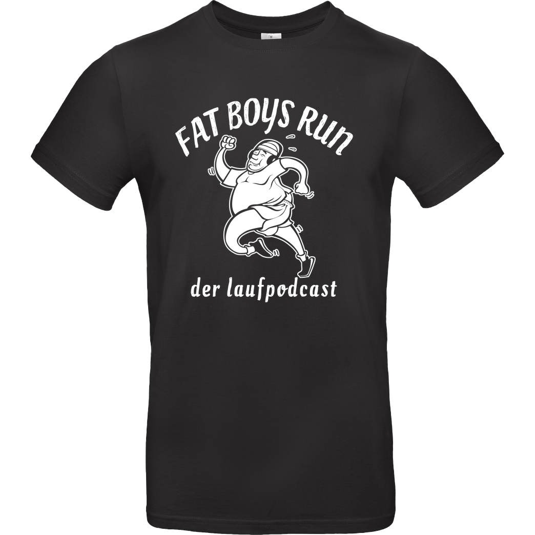 Fat Boys Run Fat Boys Run - Logo T-Shirt B&C EXACT 190 - Black