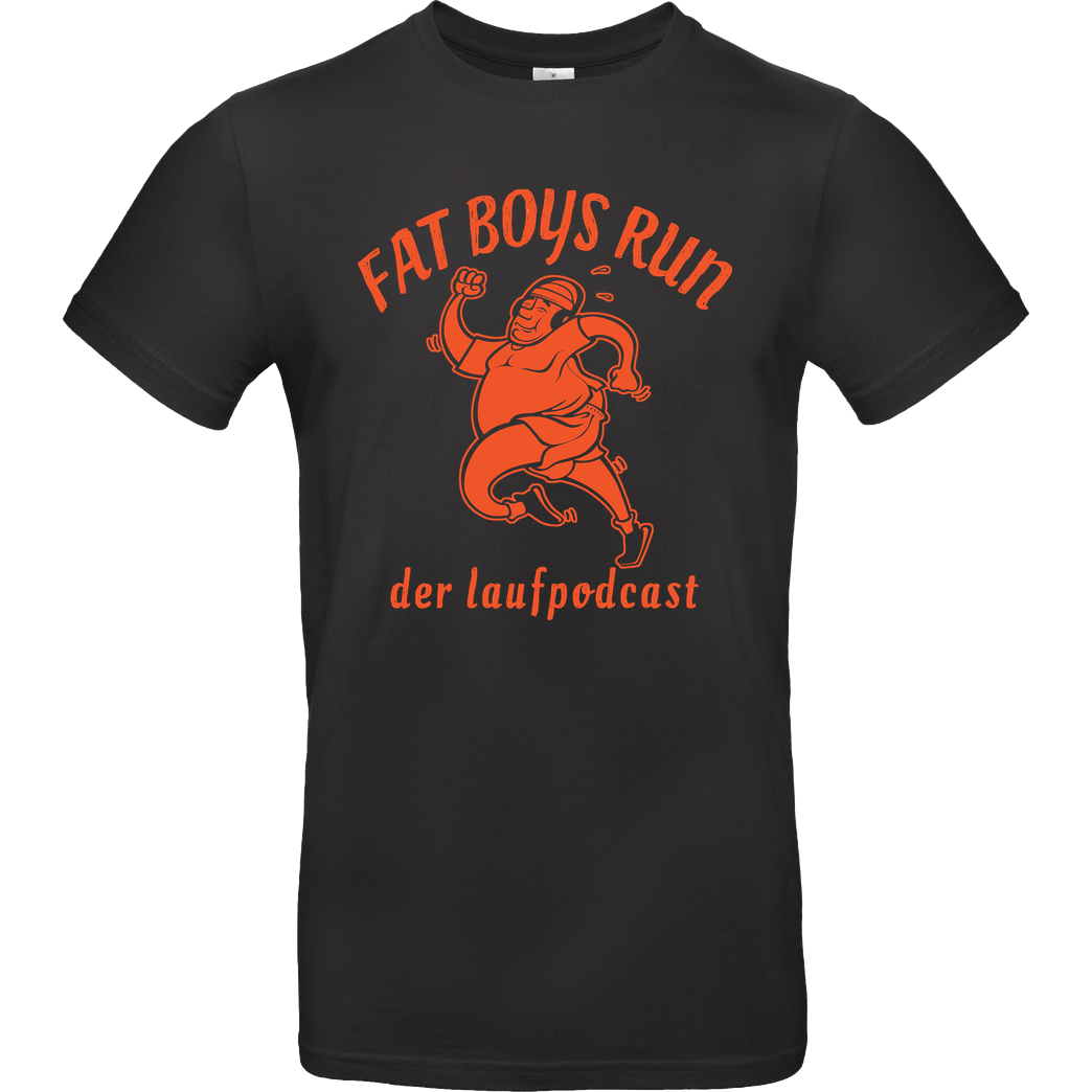 Fat Boys Run Fat Boys Run - Logo T-Shirt B&C EXACT 190 - Black