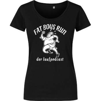 Fat Boys Run - Logo Girlshirt schwarz