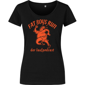Fat Boys Run - Logo Girlshirt schwarz