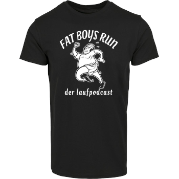 Fat Boys Run - Logo House Brand T-Shirt - Black