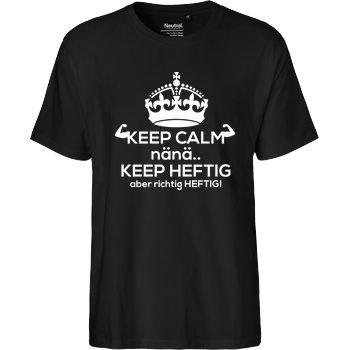 FischerTV - Keep calm Fairtrade T-Shirt - black