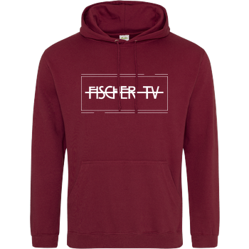 FischerTV - Logo plain JH Hoodie - Bordeaux