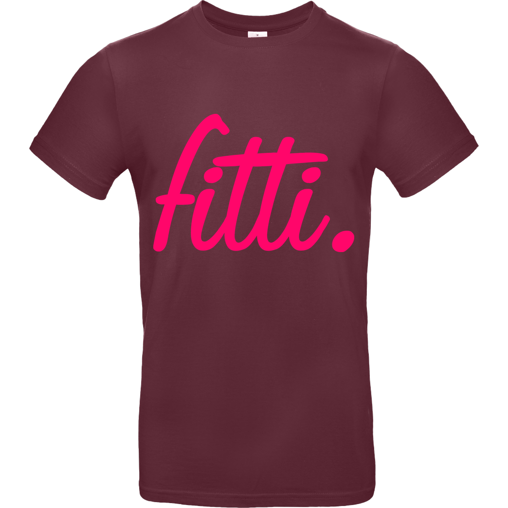 Fittihollywood FittiHollywood - fitti. pink T-Shirt B&C EXACT 190 - Burgundy