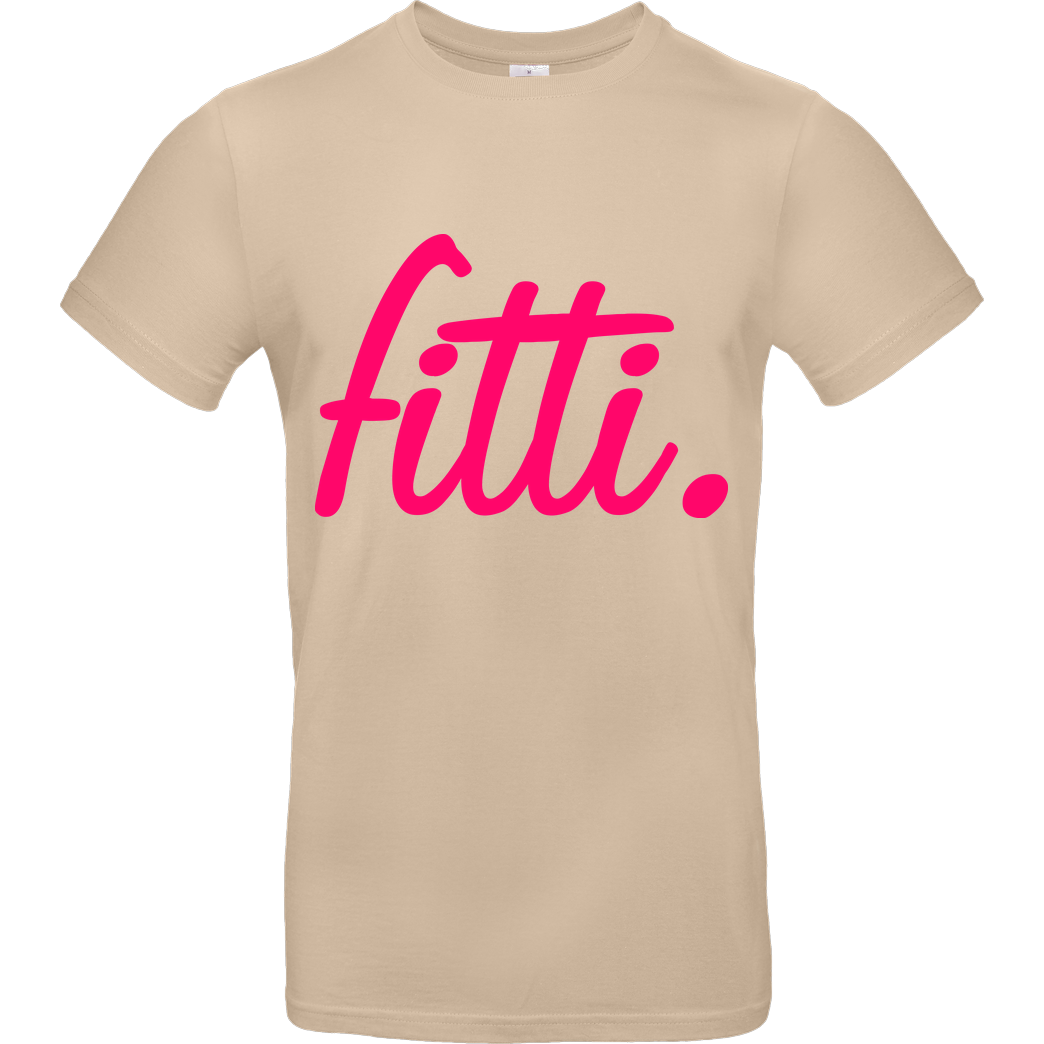 Fittihollywood FittiHollywood - fitti. pink T-Shirt B&C EXACT 190 - Sand