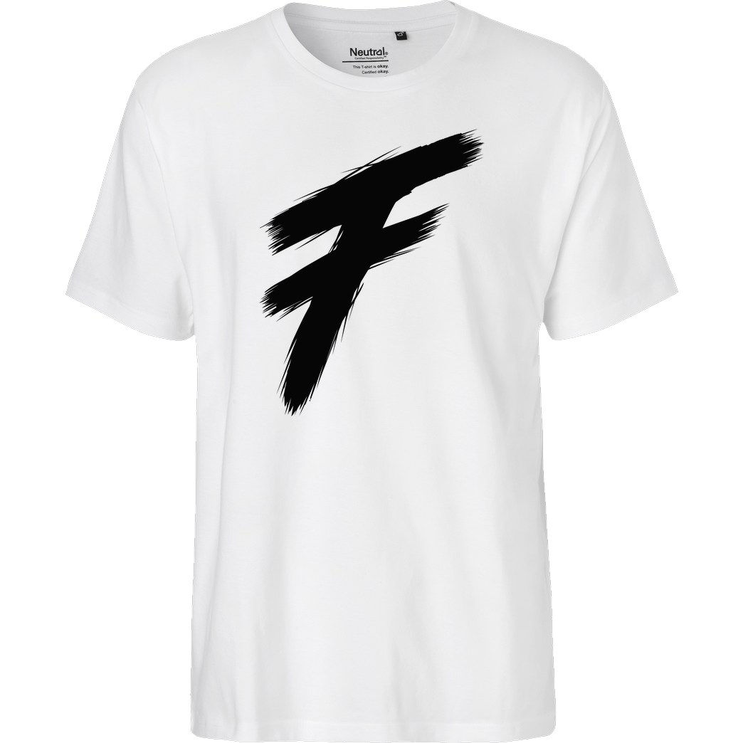 Freasy Freasy - F T-Shirt Fairtrade T-Shirt - white
