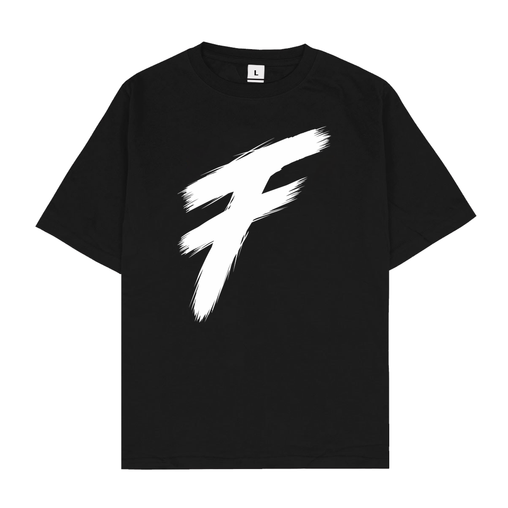 Freasy Freasy - F T-Shirt Oversize T-Shirt - Black