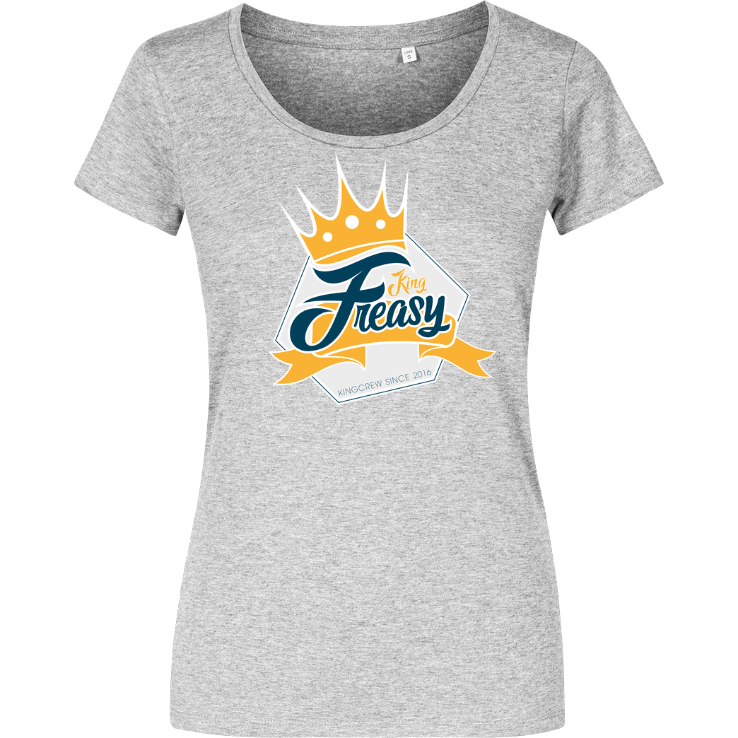 Freasy Freasy - King T-Shirt Girlshirt heather grey