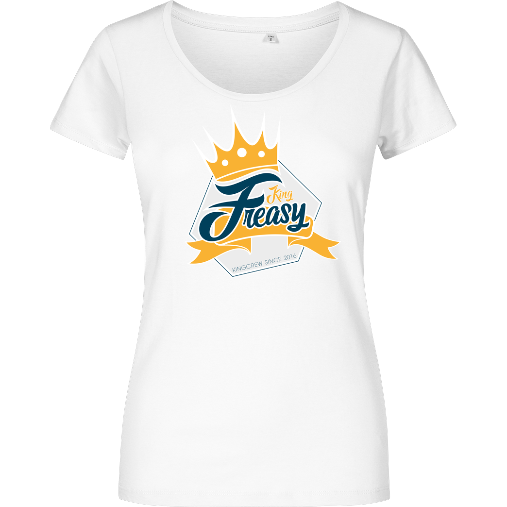 Freasy Freasy - King T-Shirt Girlshirt weiss