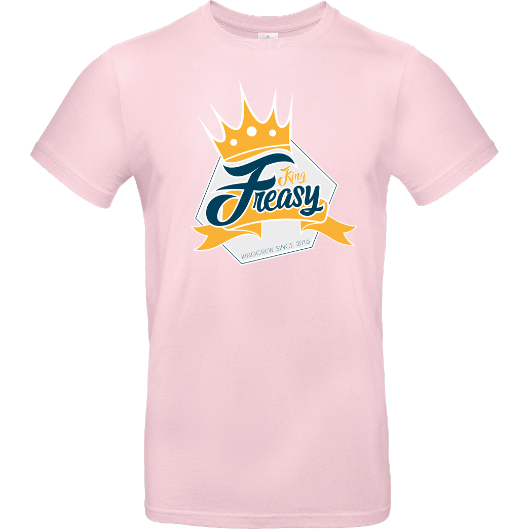 Freasy Freasy - King T-Shirt B&C EXACT 190 - Light Pink