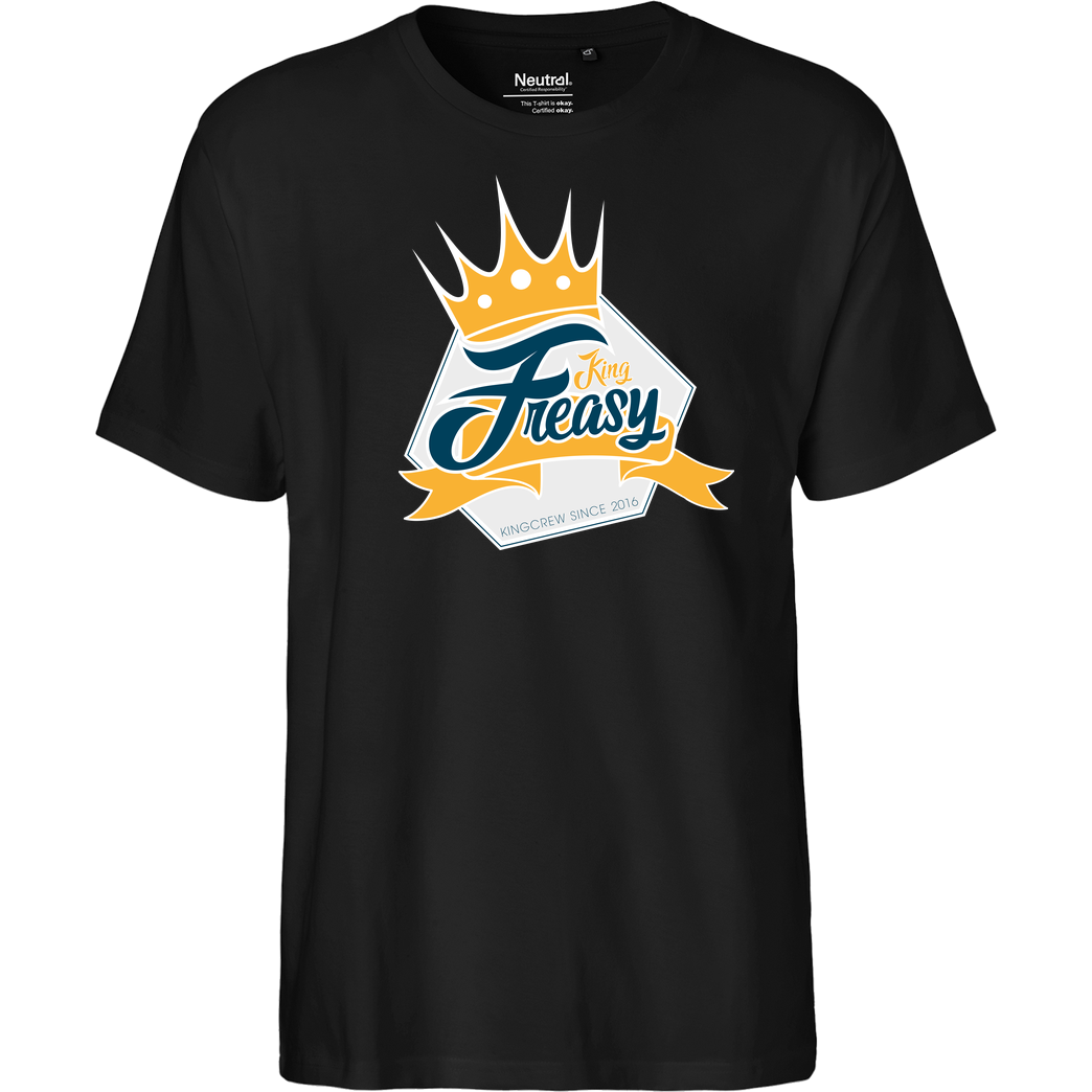 Freasy Freasy - King T-Shirt Fairtrade T-Shirt - black