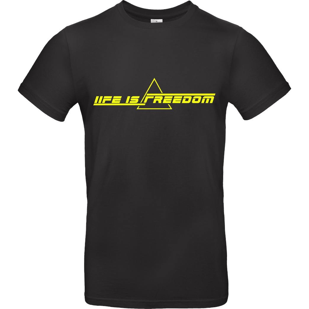 Freeriders Freeriders - LIF - Life is freedom T-Shirt B&C EXACT 190 - Black