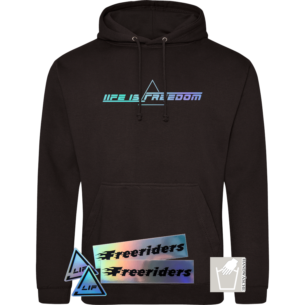 Freeriders Freeriders - LIF Spectral Edition Sweatshirt JH Hoodie - Schwarz