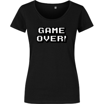Game Over Girlshirt schwarz