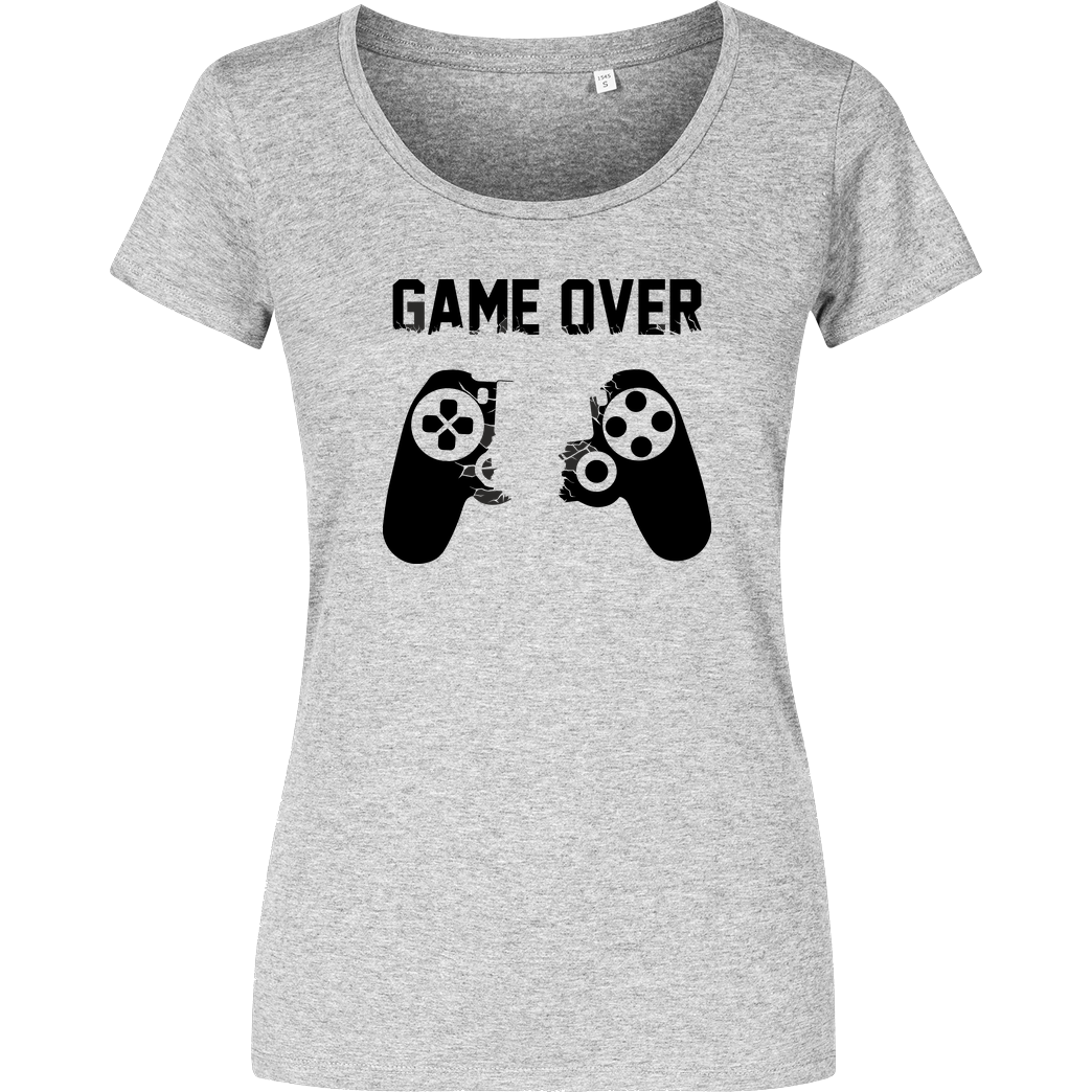 bjin94 Game Over v1 T-Shirt Girlshirt heather grey