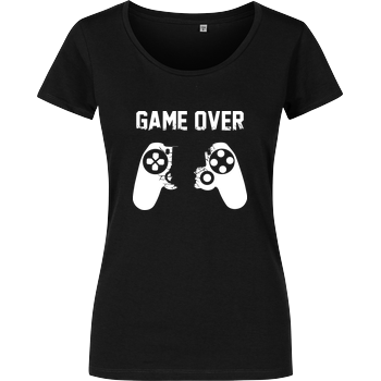 Game Over v1 Girlshirt schwarz