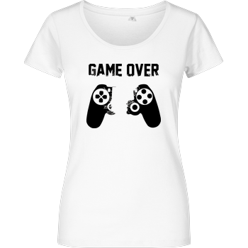 Game Over v1 Girlshirt weiss